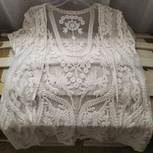 Sheer Embroidered Top